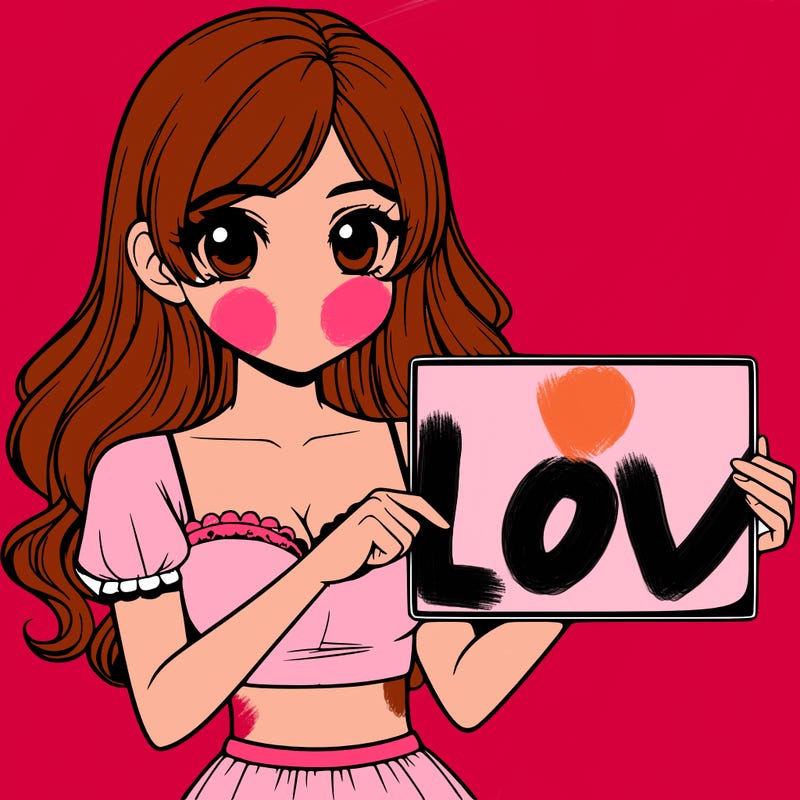 realistic pretty girl holding blank sign