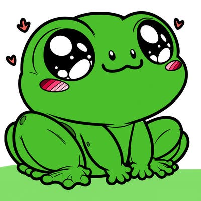 cute frog person realistic