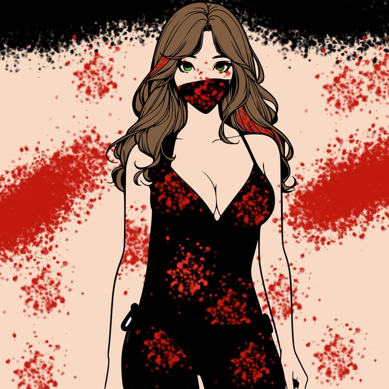 realistic girl with a revealing swimsuit