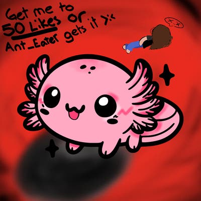 cute easy baby axolotl