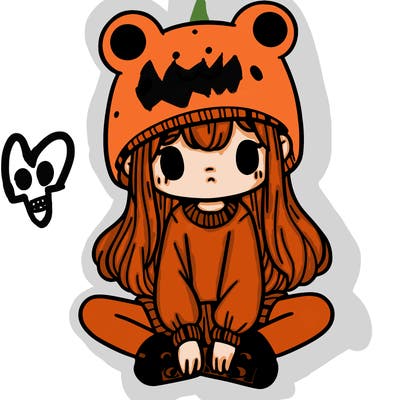 a girl wearing a frog hat and some frog socks