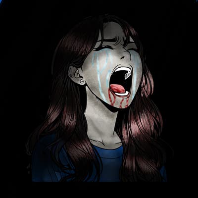 screaming realistic, girl