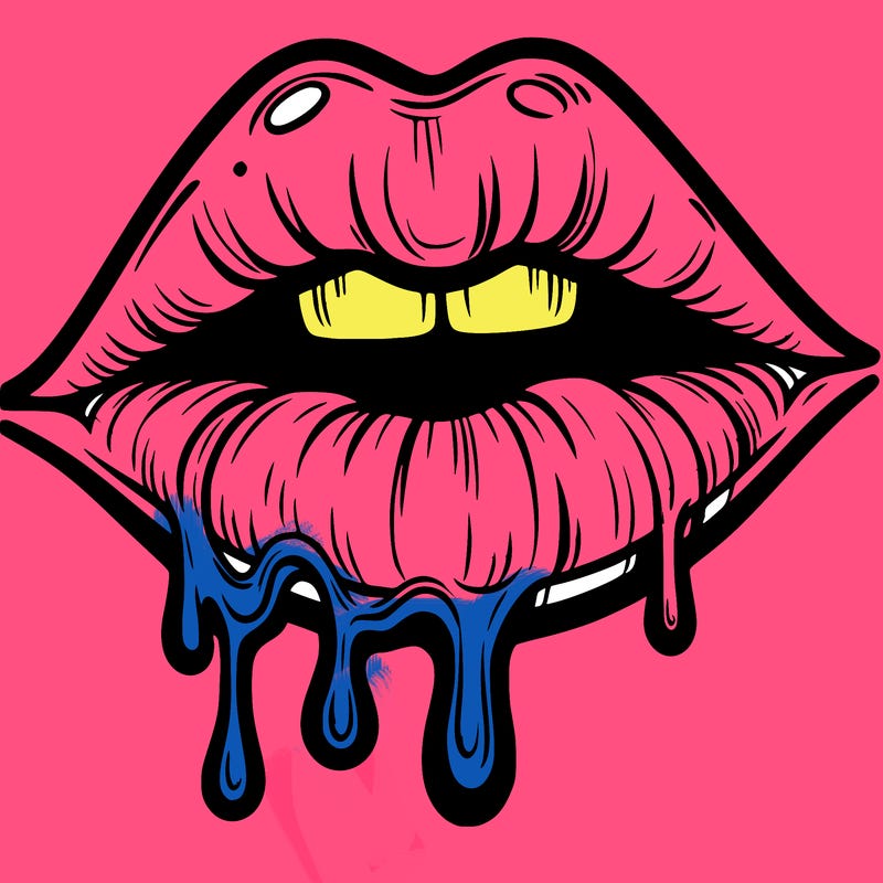 lips that look realistic and drip