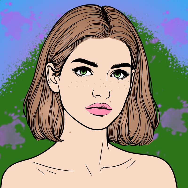 realistic portrait of woman