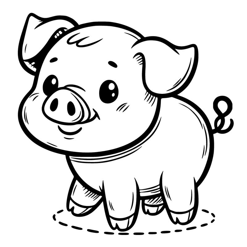 a cute pig