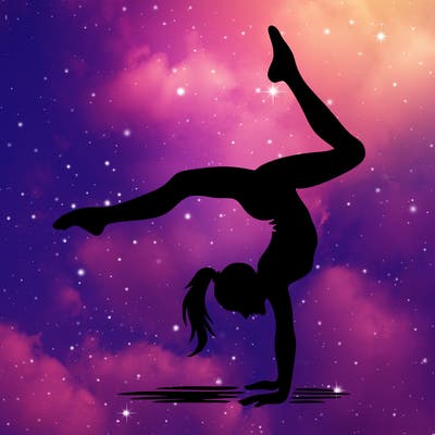 silhouette cartwheel women