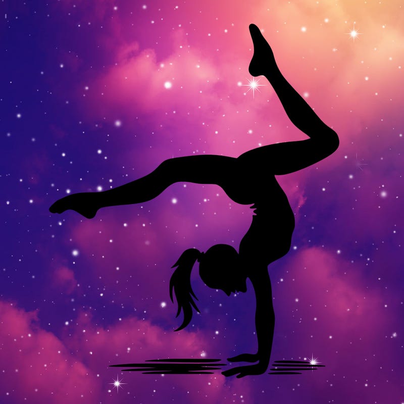 silhouette cartwheel women