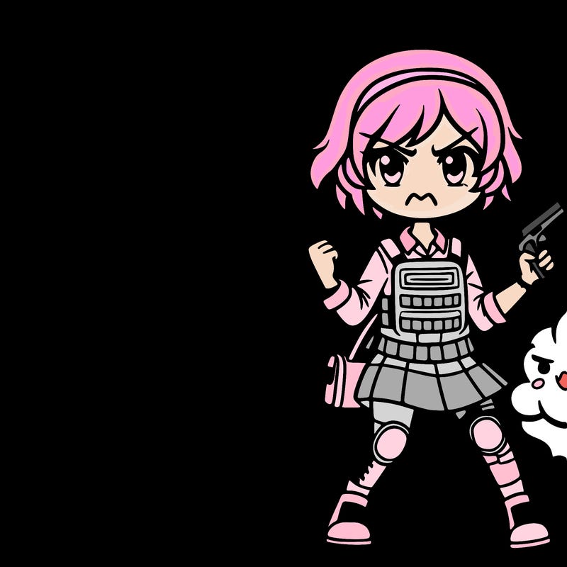 conflict themed girl