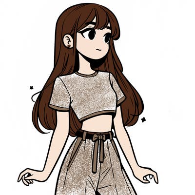 girl in a cute crop top