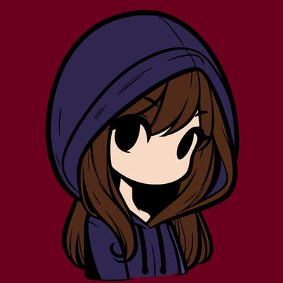 girl with medium length hair wearing a hoodie