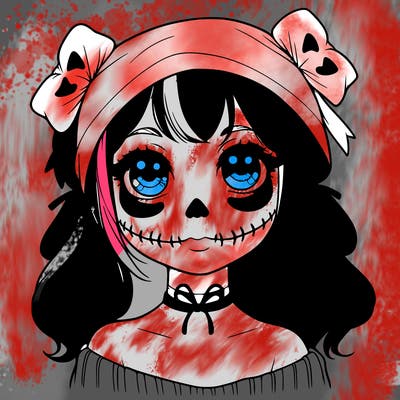 realistic girl halloween