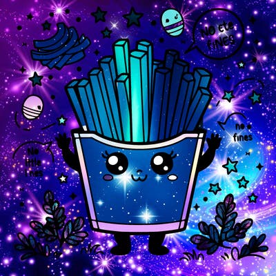 a little cute french fries was a little magical french fries that could not be eaten