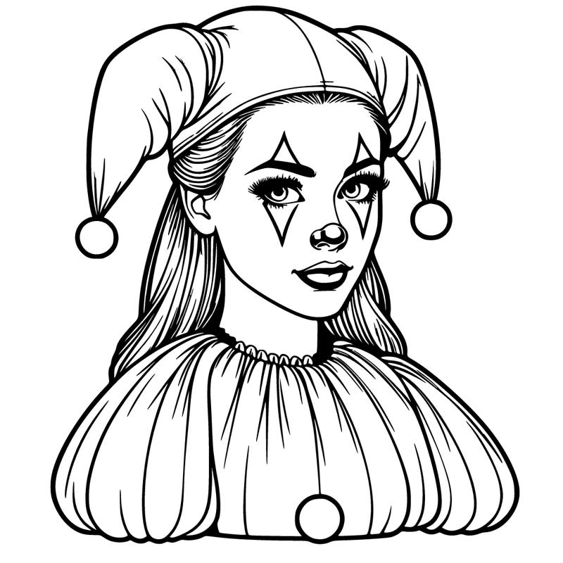 realistic female clown