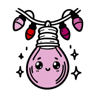 small bulb of a garland