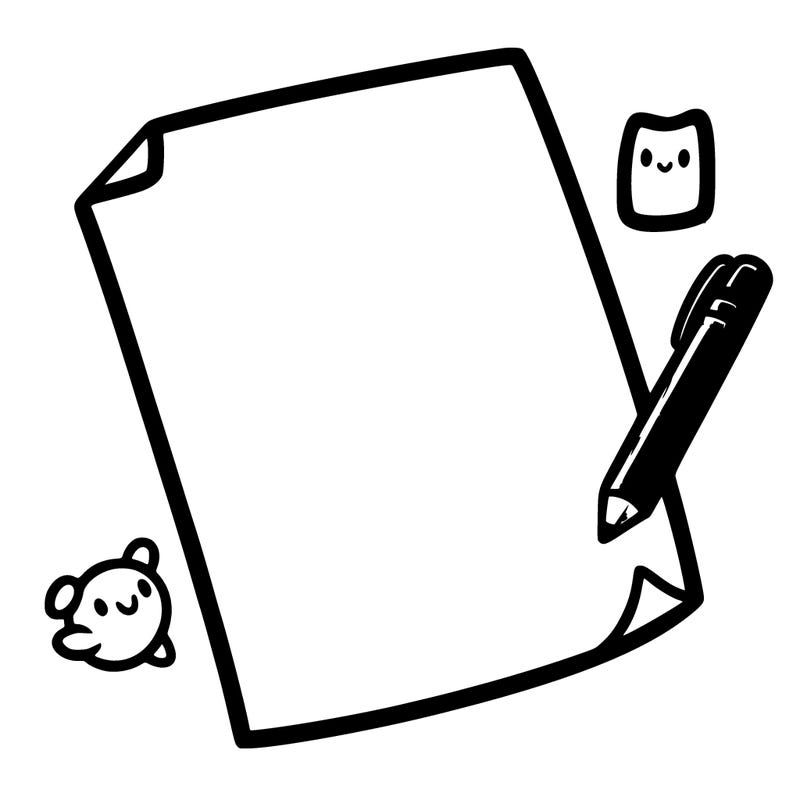 a blank piece of paper