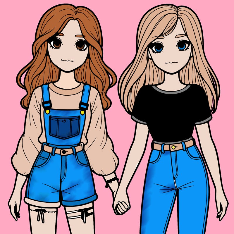two best friends girls holding hands teenage girls