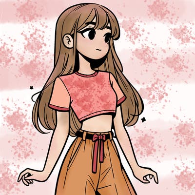 girl in a cute crop top