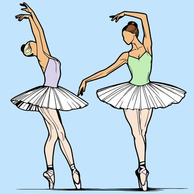 a realistic ballet dancer