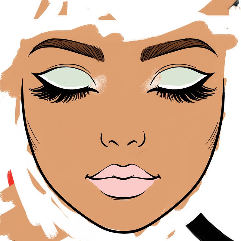 a blank face that i can draw makeup on