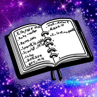 open note book blank