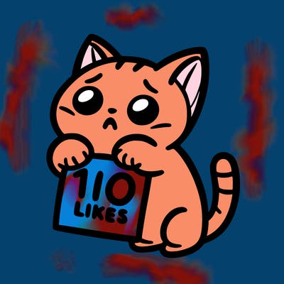a cat begging for 10 likes