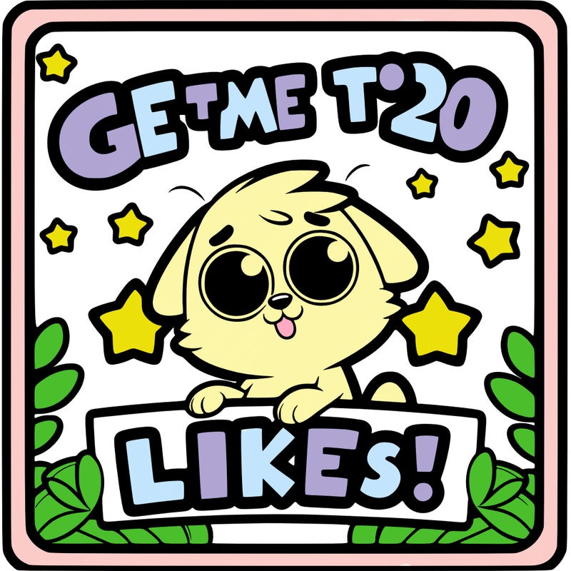 get me to 20 likes!