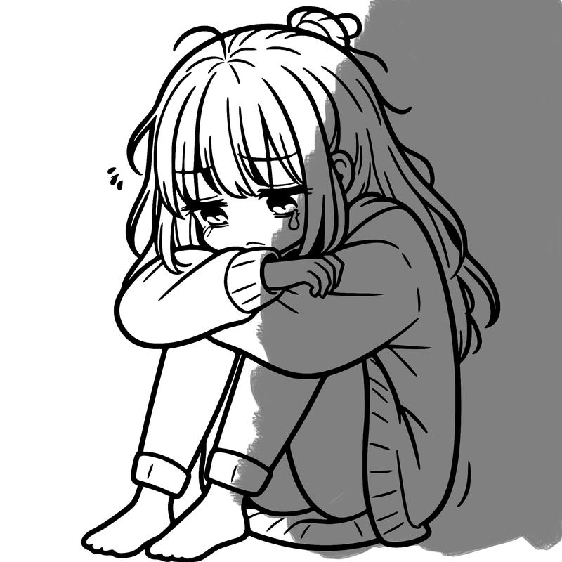 depressed girl