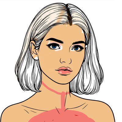 realistic portrait of woman