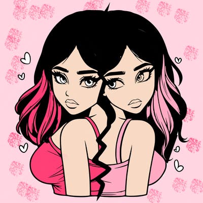 realistic girl split