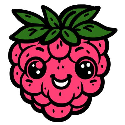 raspberry with a smile