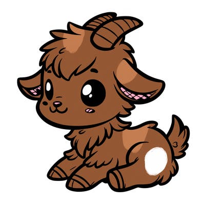a cute animal goat baby
