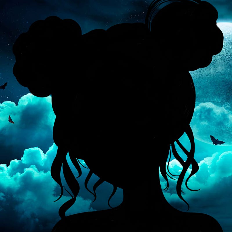 realistic girl with space buns