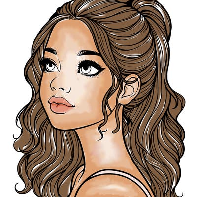 beautiful realistic girl