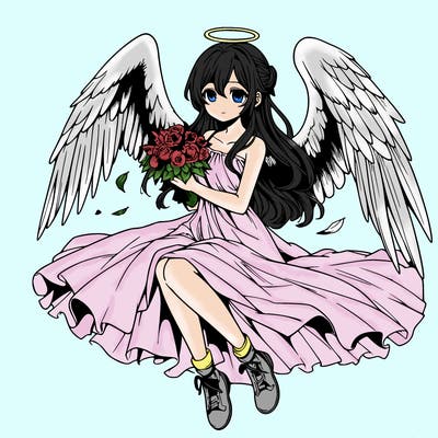 manga angel realistic