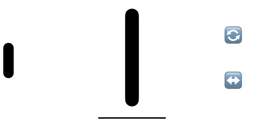 Camera Test Cards - Dynamic camera test card with vertical bars and control buttons