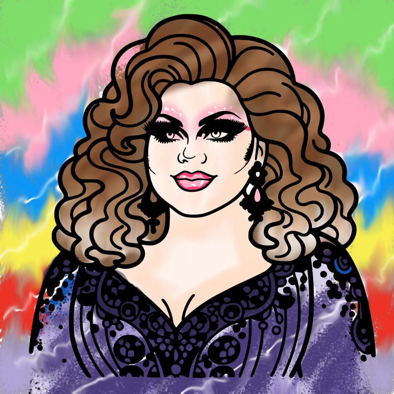 realistic plus size drag queen