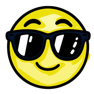 emoji with sunglasses