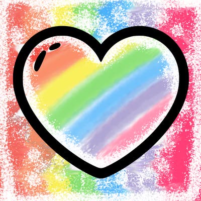a blank heart