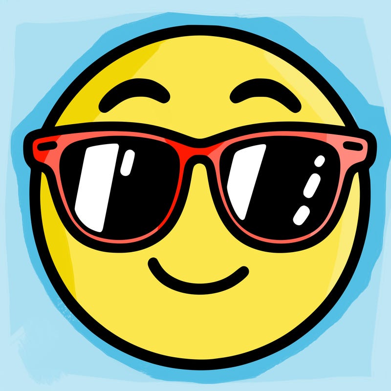 emoji with sunglasses