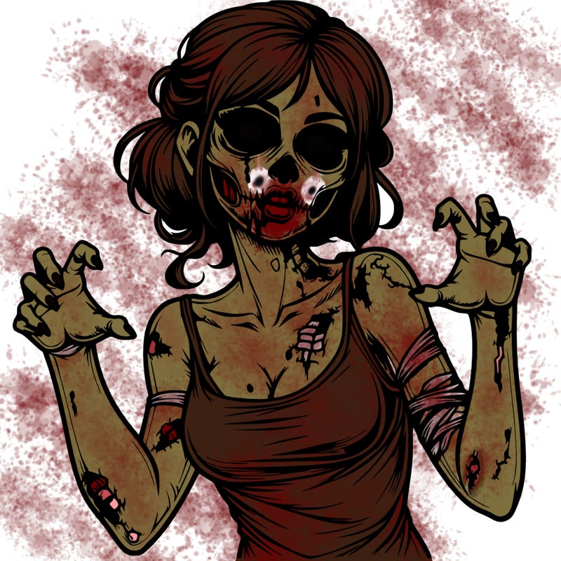 realistic zombie girl