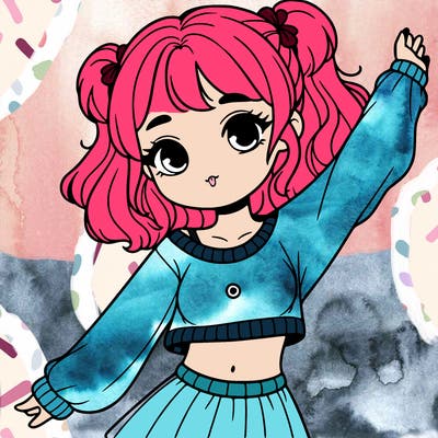 girl in a cute crop top