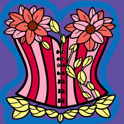 flower corset