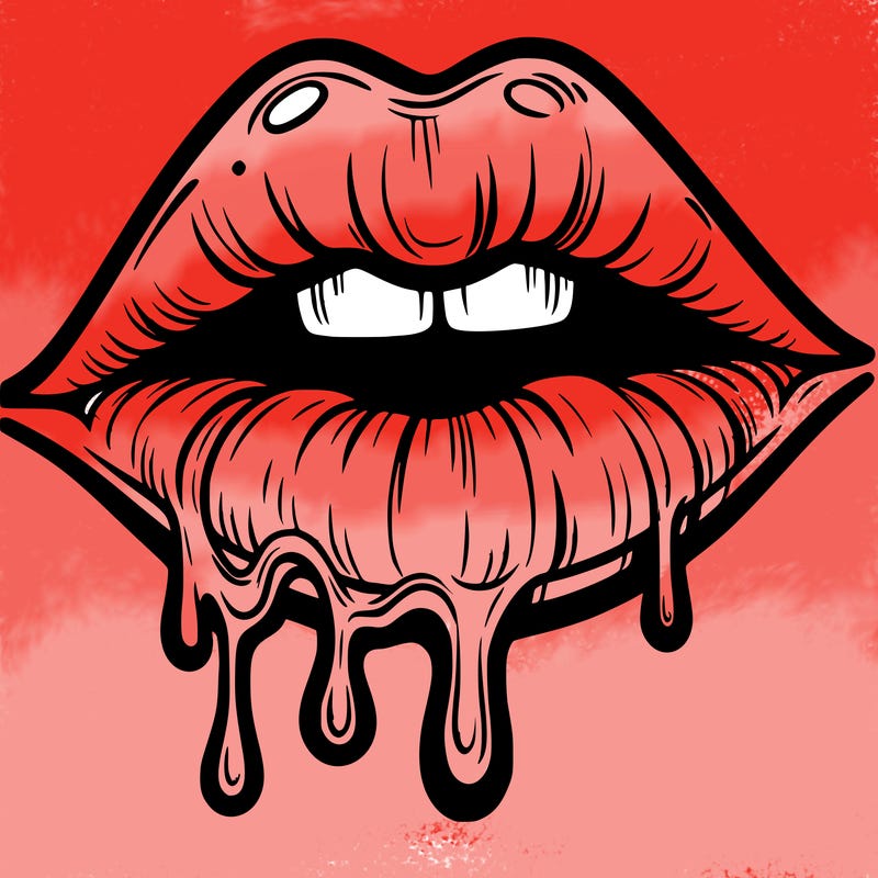 lips that look realistic and drip