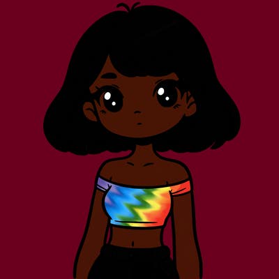 girl in a cute crop top