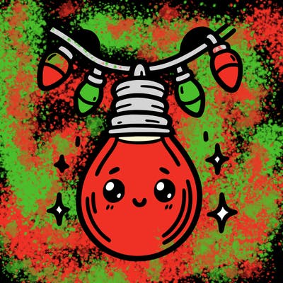 small bulb of a garland