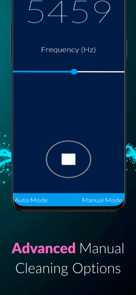 Speaker Cleaner Proの高度な手動周波数クリーニングインターフェース