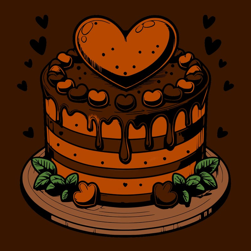 realistic heart cake