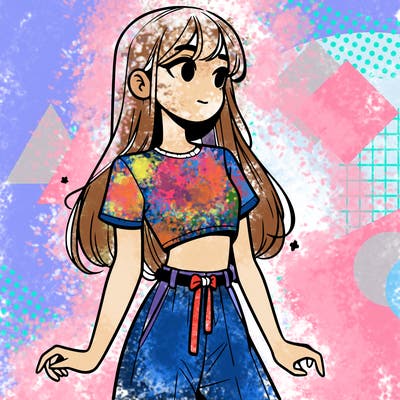 girl in a cute crop top