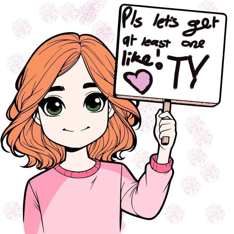 realistic girl holding up a sign