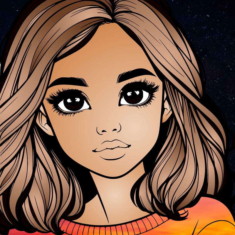 realistic girl whith cute eyes